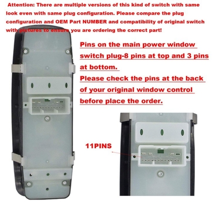 68086693AD Power Window Master Switch für den Jeep Grand Cherokee Dodge Durango 2011-2014