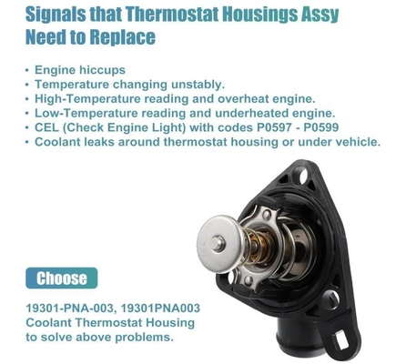 Motor Kühlmittel Thermostat Gehäuse Montage für Honda CR-V 2002-2006 33949 902-5131 TI24178