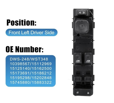 H2 Elektro-Strom-Fensterschalter für Front-Left-Side-Auto Cadi-llac GMC Chevrolet