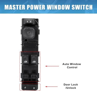 H2 Elektro-Strom-Fensterschalter für Front-Left-Side-Auto Cadi-llac GMC Chevrolet