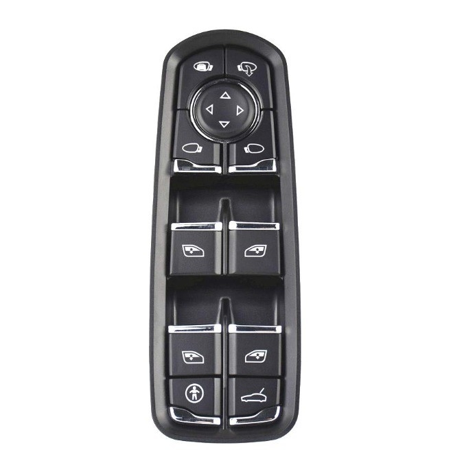 7PP959858AE Schwarzer Schalter für Fensterspiegel für Porsche Cayenne Macan Panamera 2011-2018